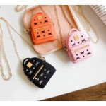 Wholesale Cute Design Cartoon Silicone Cover Skin for Airpod (1 / 2) Charging Case with Chain (Backpack Black)